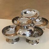 Set of 6 stainless steel cups