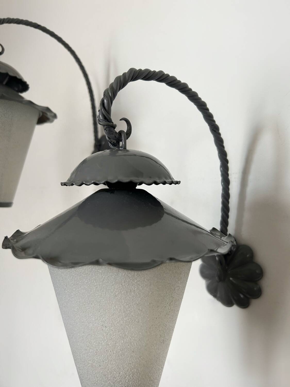 60s outdoor lanterns or wall lights (X2)