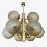Large Vintage Bubble Glass Pendant Light