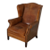 Vintage Dutch cognac coloured leather club chair