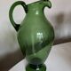 XXL glass vase pitcher from Empoli, blown, H40cm