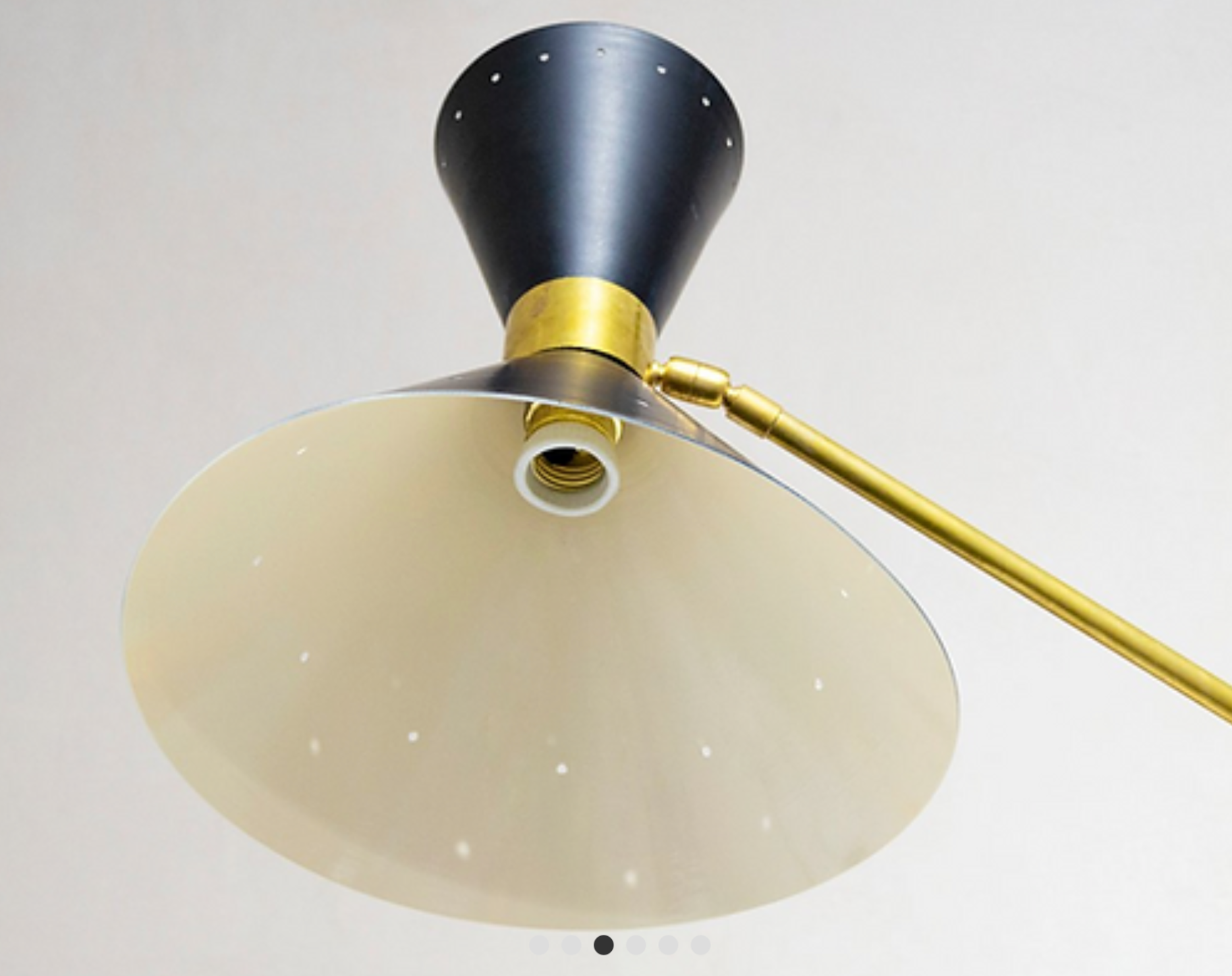 Lampadaire italien noir