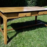 Large farm table year 50, 6 drawers