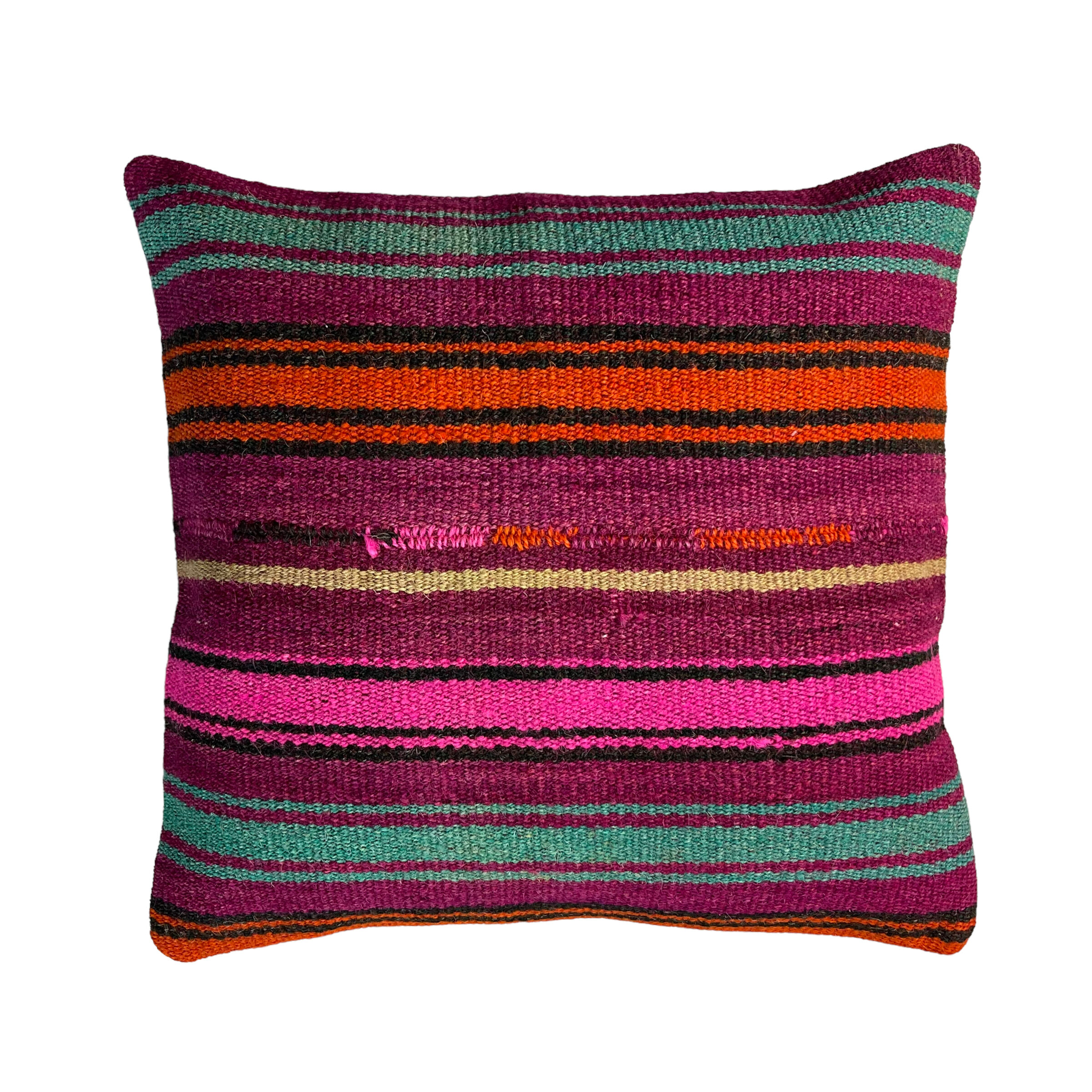 Housse de coussin kilim turc vintage 40 x 40 cm