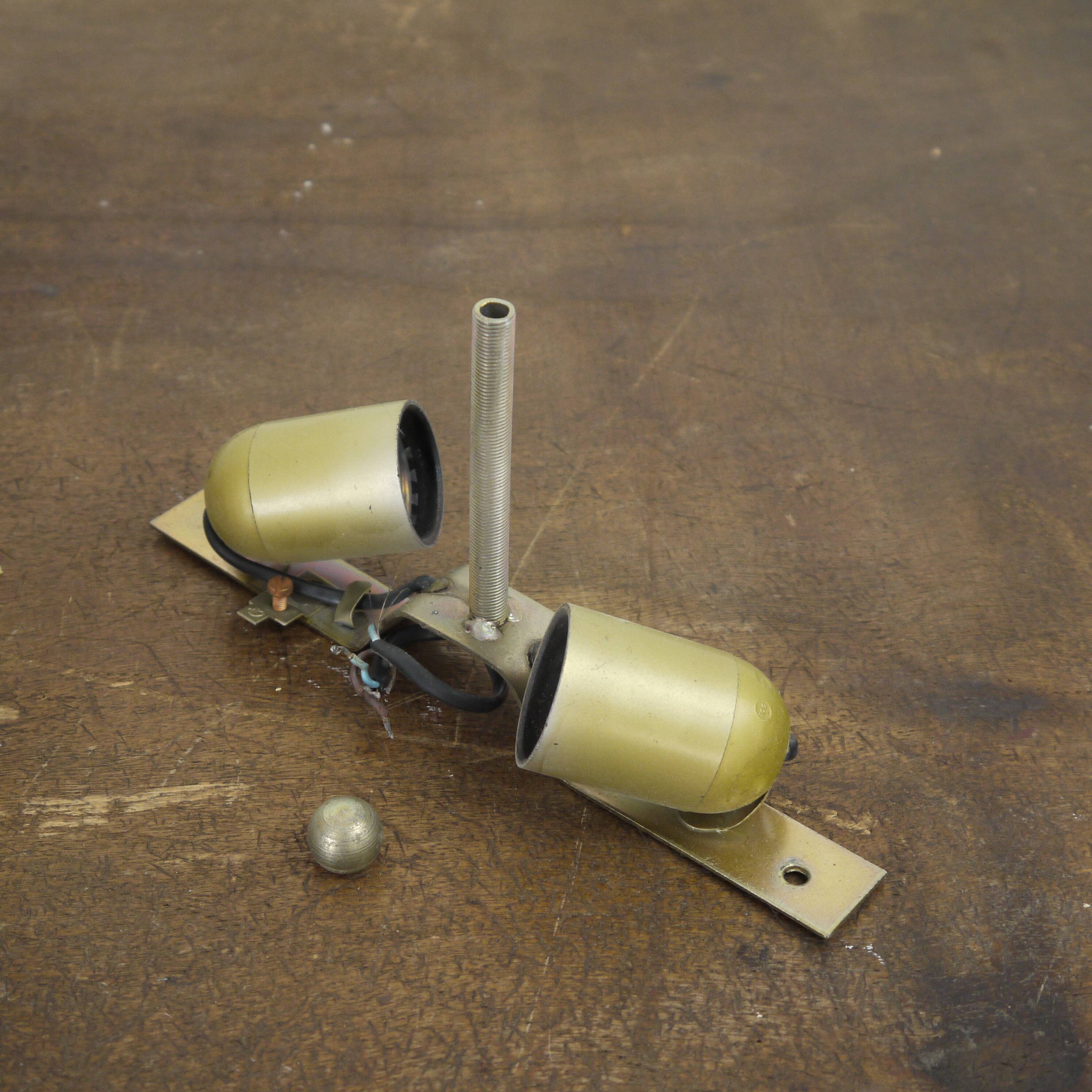 Mother-of-pearl and brass ceiling light