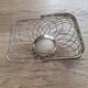 Basket / Basket in chrome-plated braided metal.