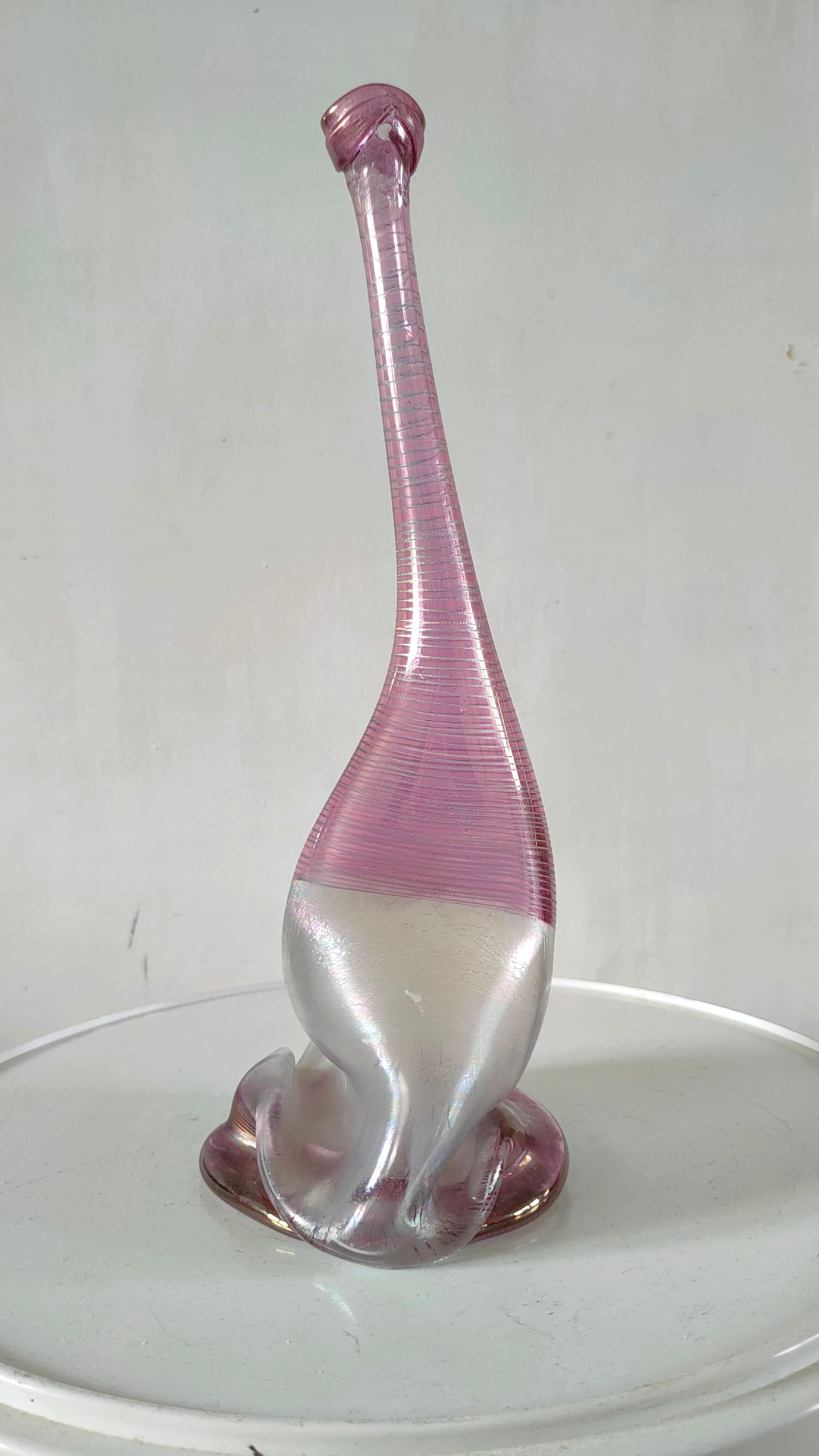 Heiner Dusterhaus Vase for Vera Walther Cobra German Art Glass Signed