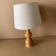 Lampe à poser en bois tourné