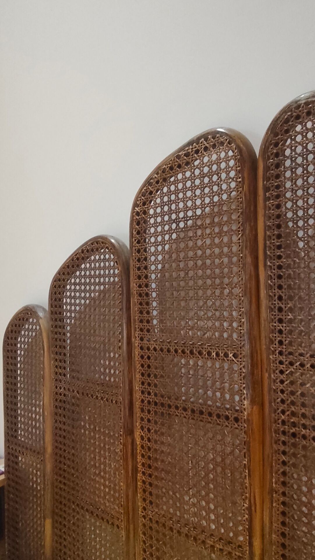 Vintage bamboo cane headboard