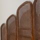 Vintage bamboo cane headboard