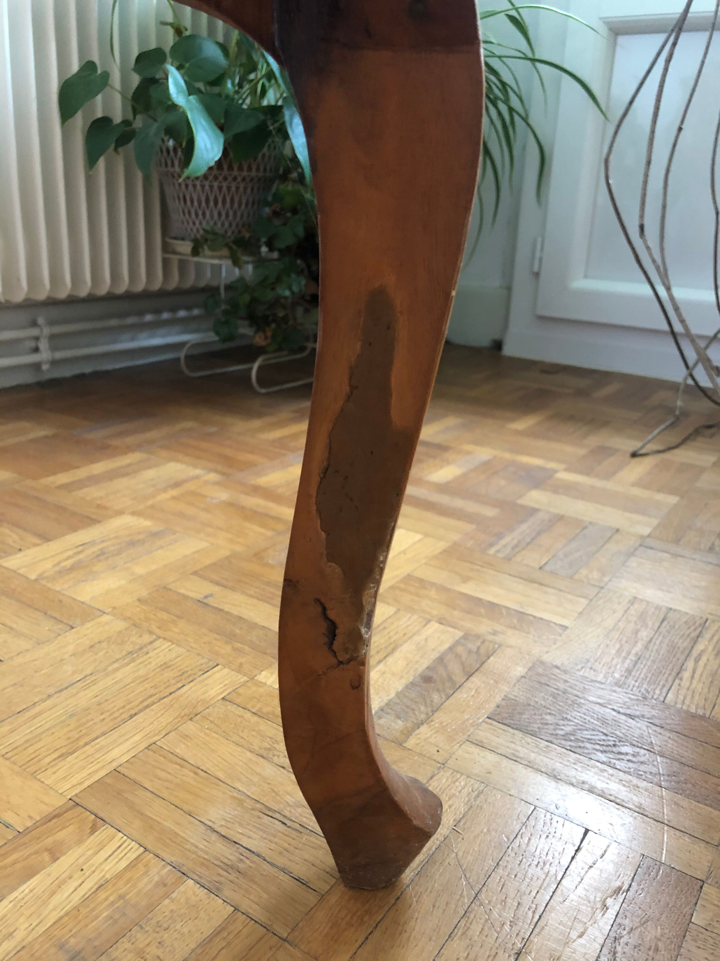 Exotic wooden canne colonial armchair