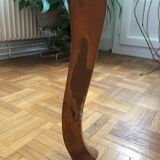 Exotic wooden canne colonial armchair