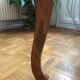Fauteuil colonial canné en bois exotique