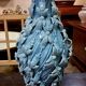 Large baluster vase in turquoise glazed ceramic from Maises.