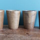 Digoin stoneware mugs, glasses, and cups.