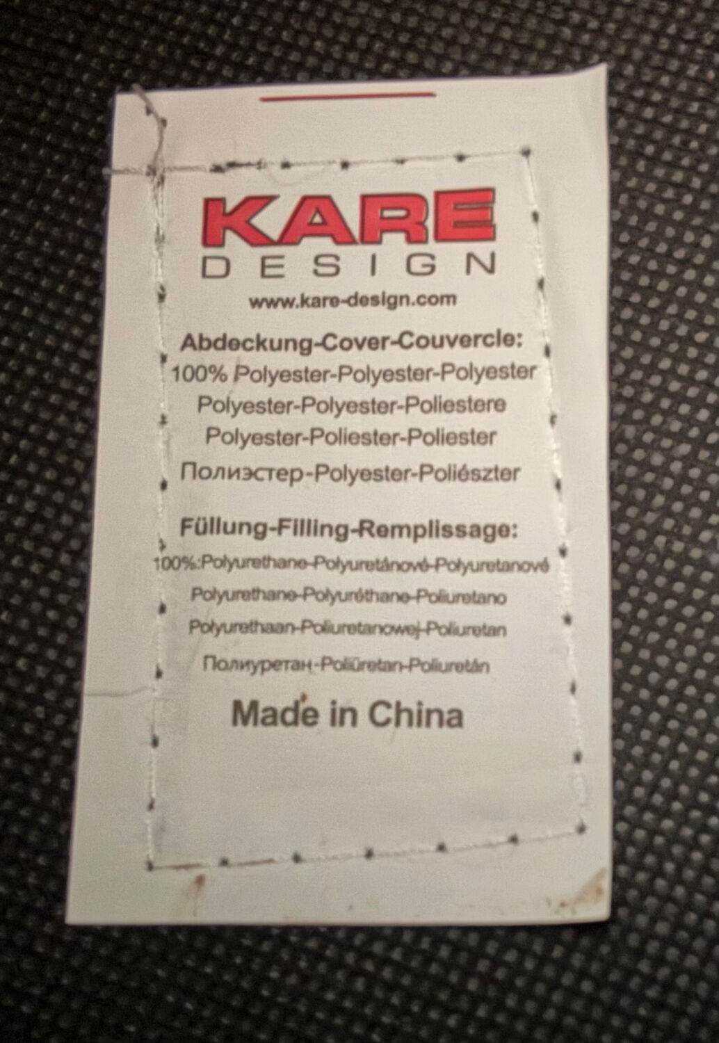 Canapé Night Fever 3 Places Kare Design Velours Marron.