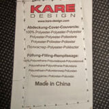 Canapé Night Fever 3 Places Kare Design Velours Marron.