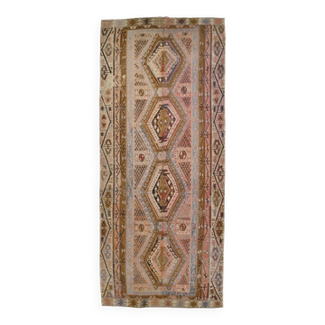 6x13 Handwoven Kilim Rug, 172x397Cm