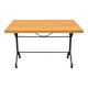 Old bistro table in engraved wrought iron