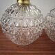 Appliques murales globes en verre