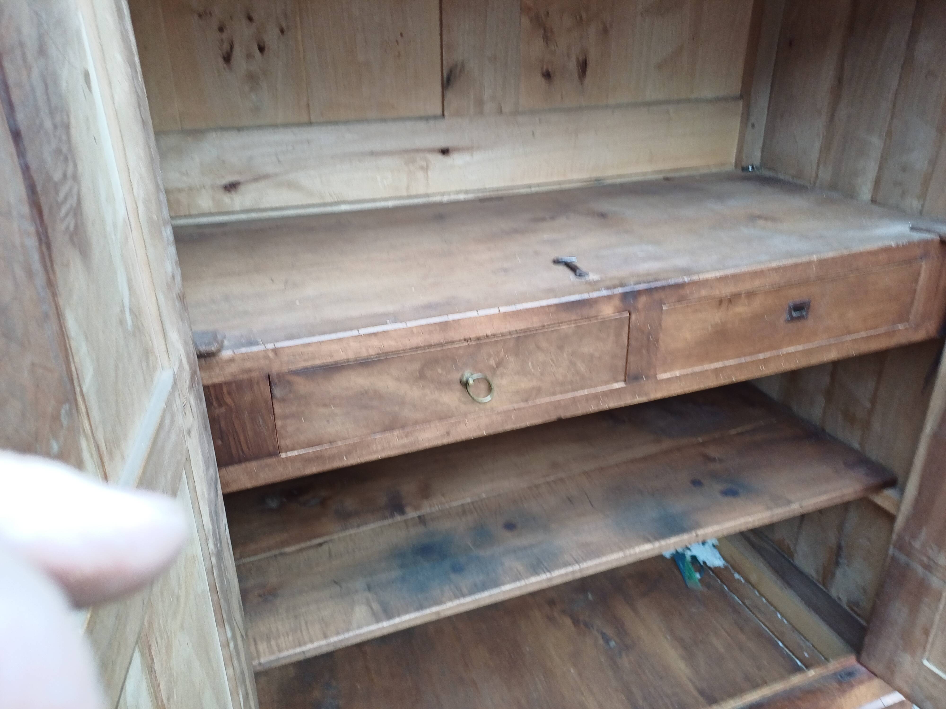 Louis Philippe Walnut Wardrobe 19th Century