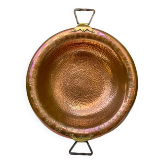 Bassine en cuivre Villedieu martelée