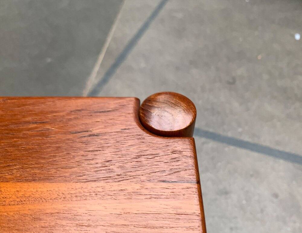 Mid-century Danish teak coffee table by Magnus Olesen, 1960s.