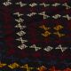 Turkish Kilim Yuruk Vintage 141x300 cm Black Geometric Patterns