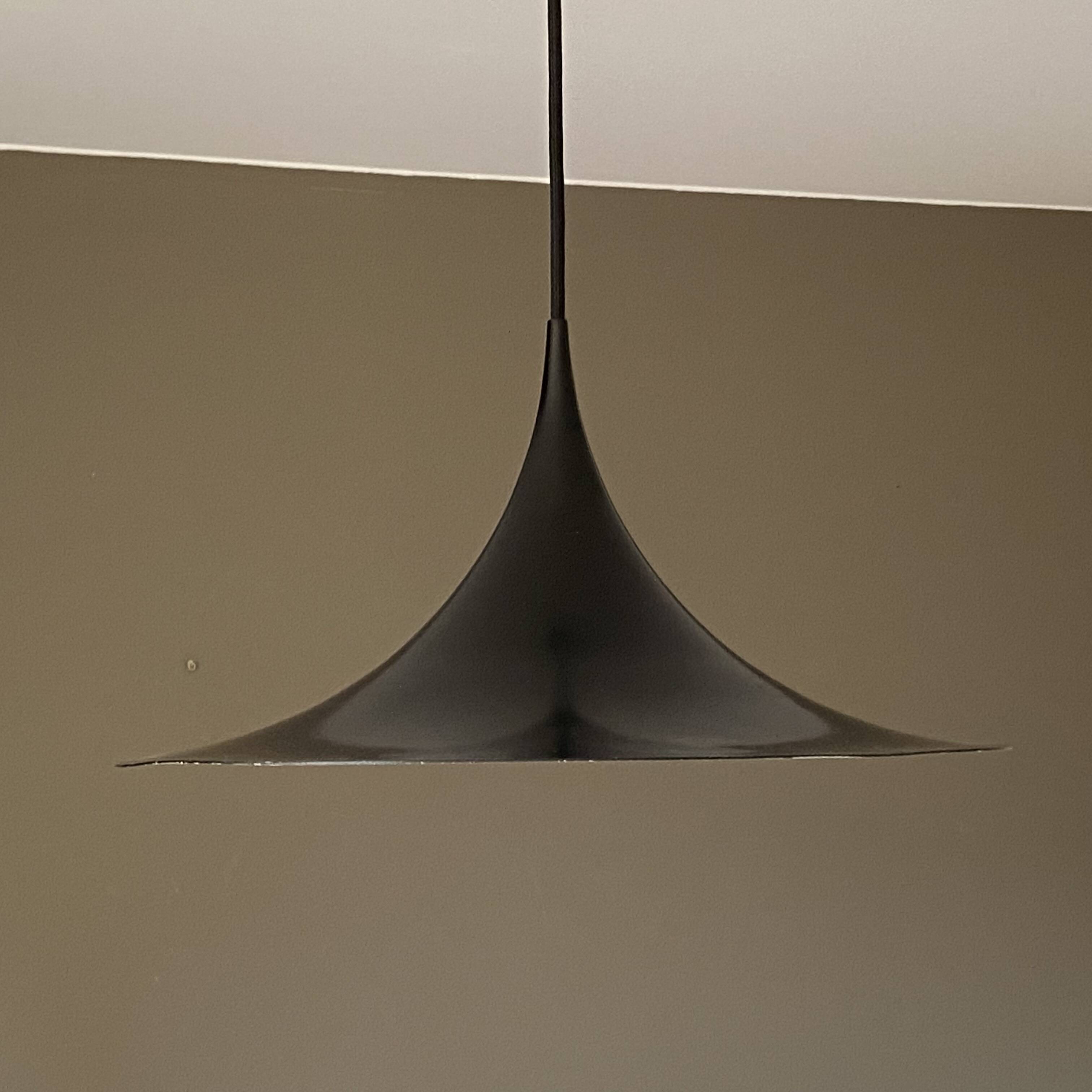 Semi pendant light by Claus Bonderup & Torsten Thorup. 1970.