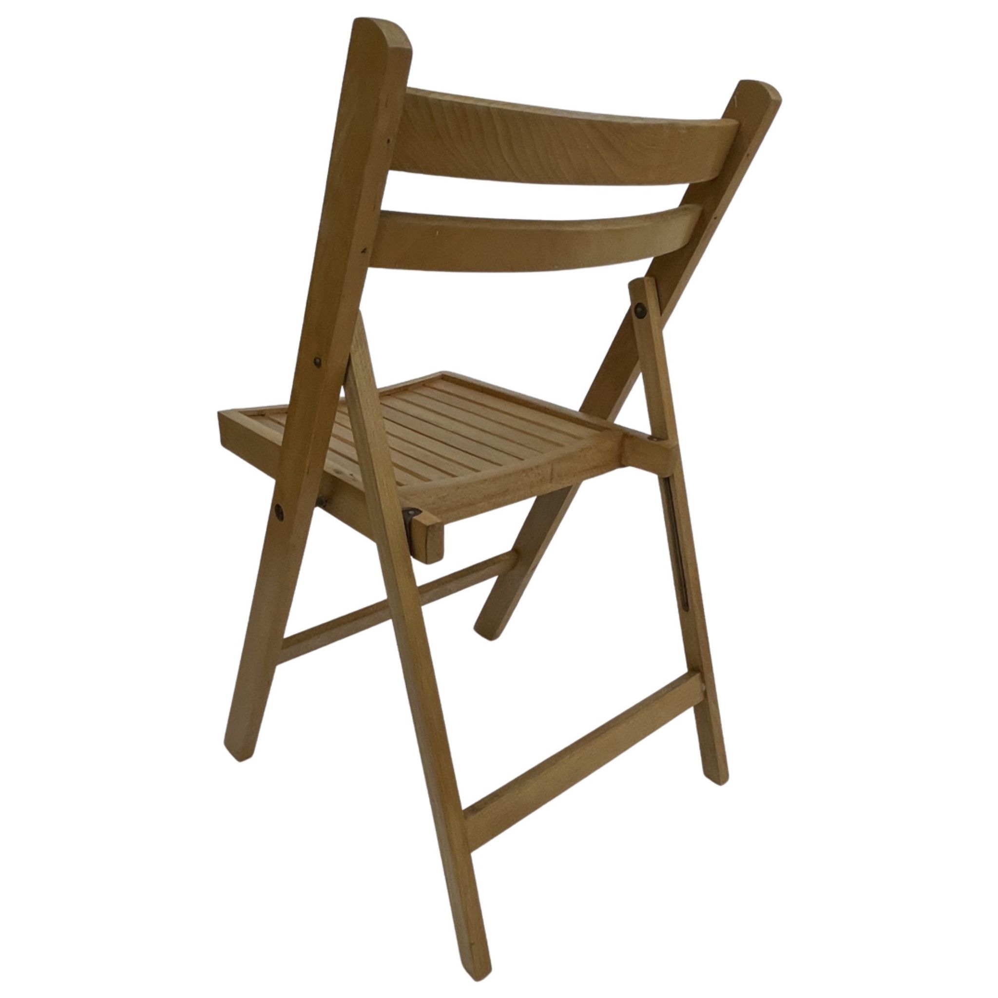 Set of four vintage wooden folding chair minimalism design 60s