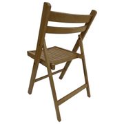 Set of four vintage wooden folding chair minimalism design 60s