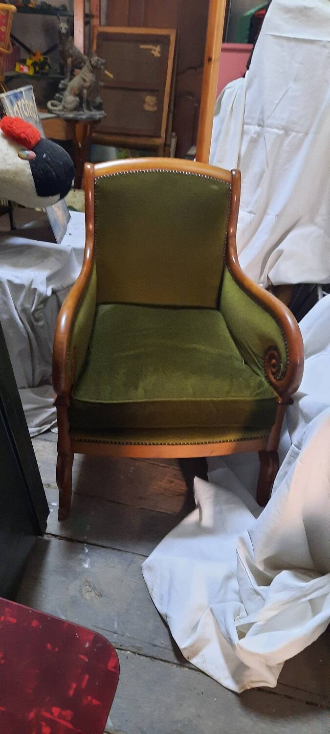 Pair of bergère armchairs