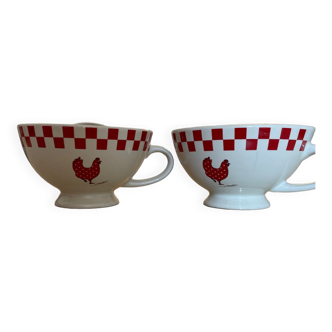 2 tasses vintage