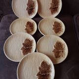 Set of 7 Orfinox dessert plates