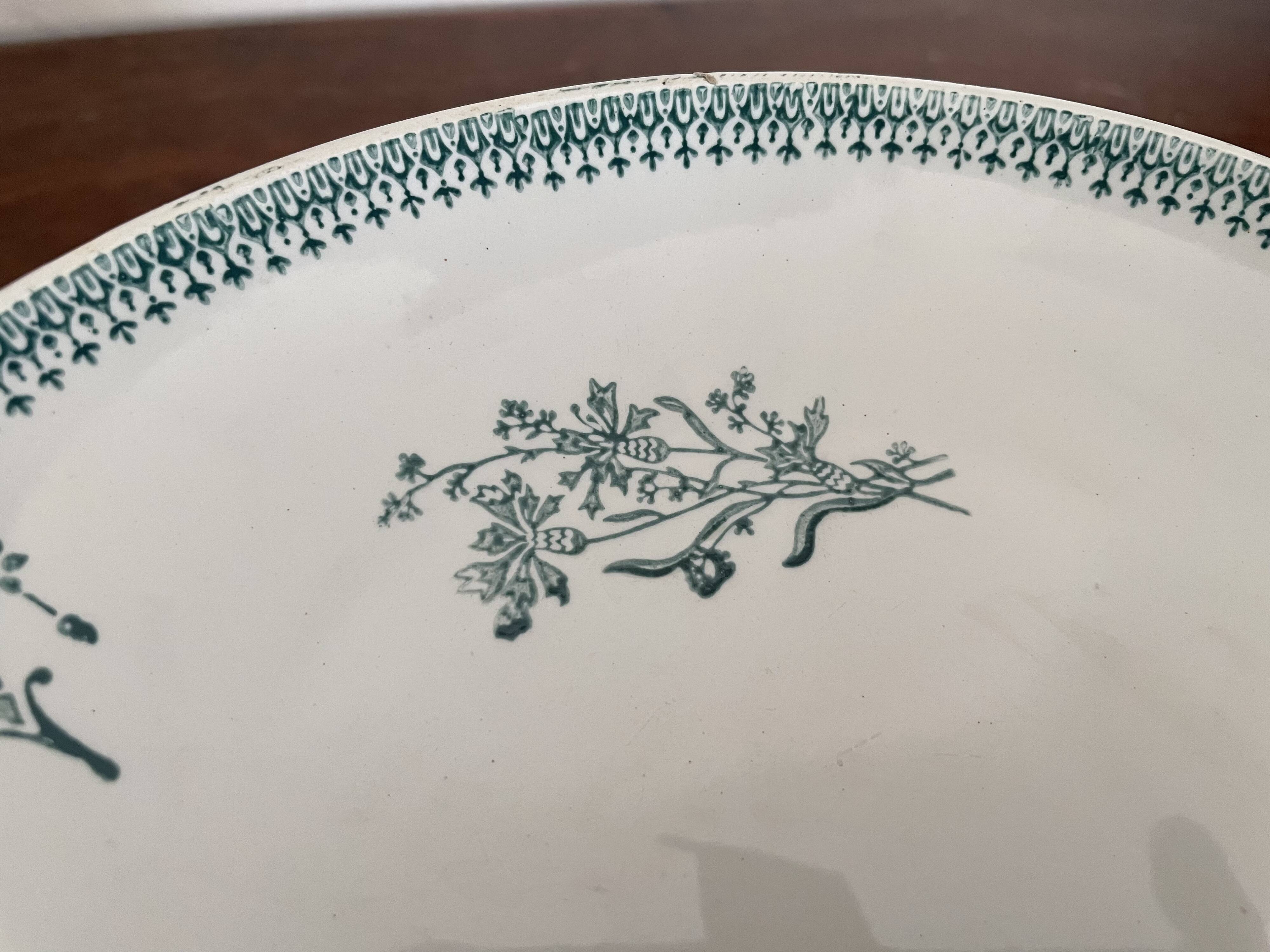 Compotier dish St Amand circa 1920