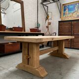 Solid oak farm table
