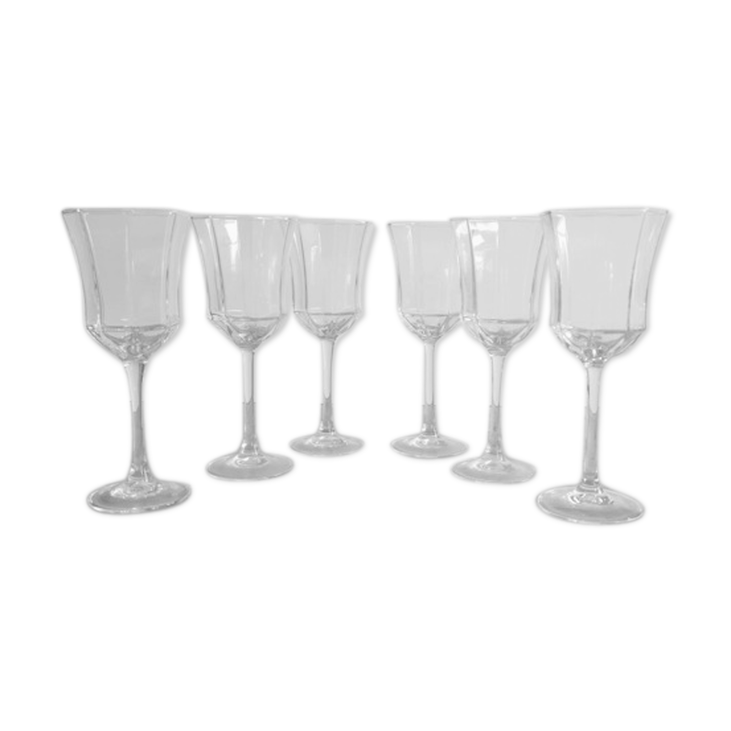 Service of 6 Luminarc water glasses France