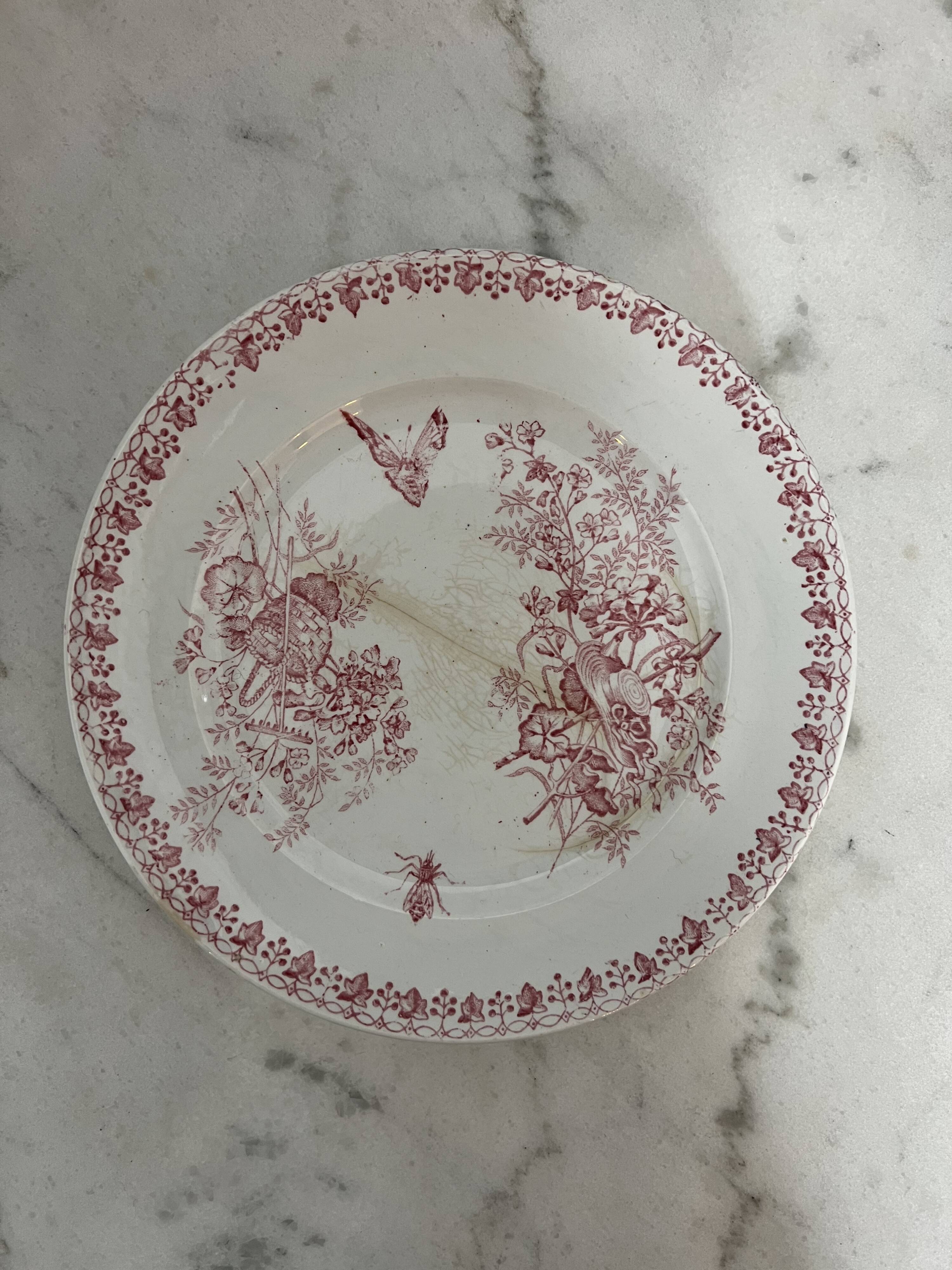 Lot 4 flat plates Terre de Fer (state of use)