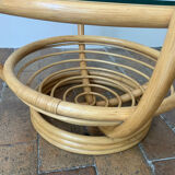 Rattan coffee table
