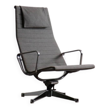 Early edition Eames EA124 Aluminium Group lounge chair by Herman Miller, 1970s