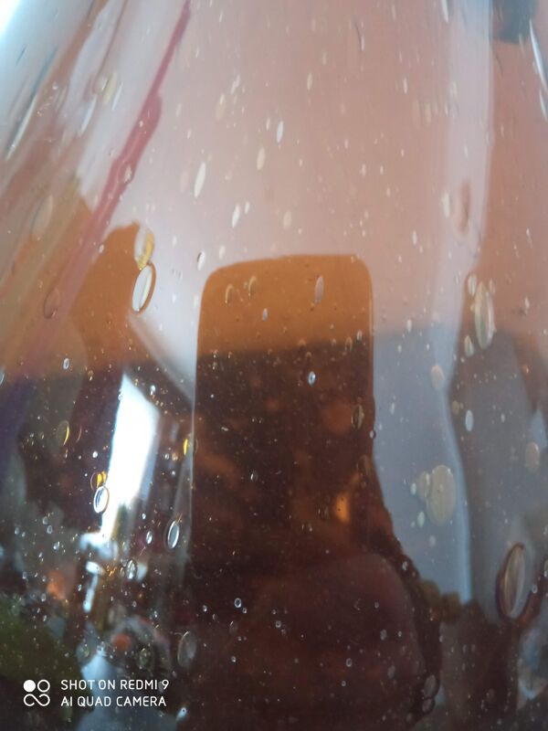 Carafe en verre bulle verrerie de Biot