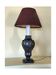 Art Nouveau pewter lamp base - faux candle