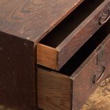 Small antique Japanese desk cabinet with three drawers – Meiji / Taishō period (c. 1890-1926)
