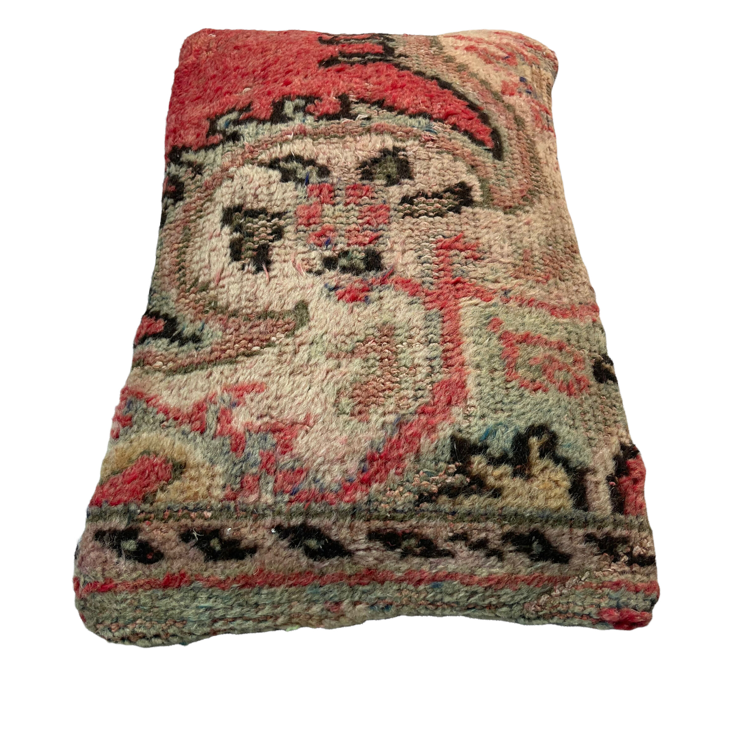 Vintage turkish rug cushion cover, 30 x 50 cm