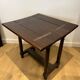 Portuguese Table with Folding Top in Walnut with Detached Columns and Stretcher
