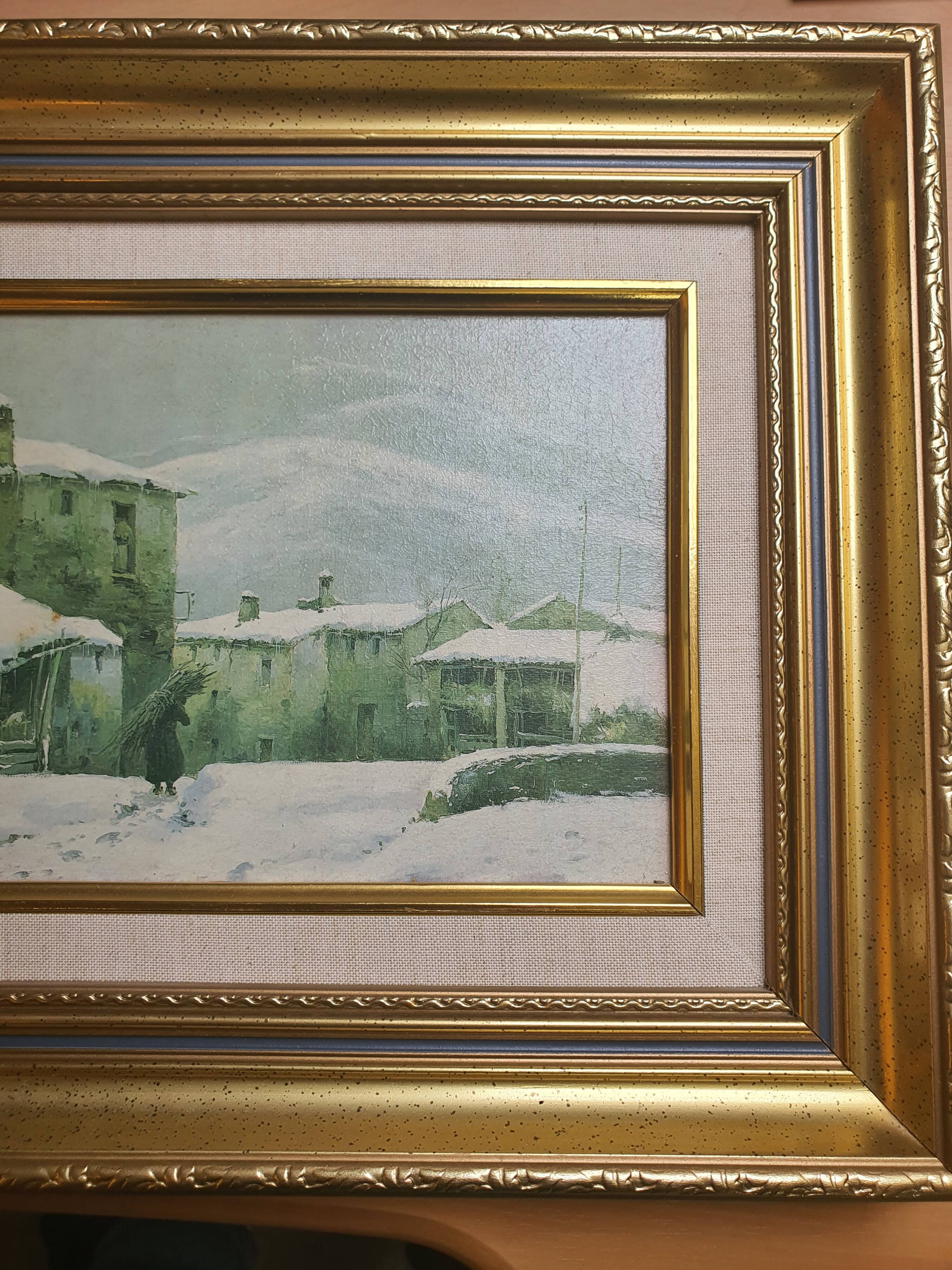 Winter landscape table