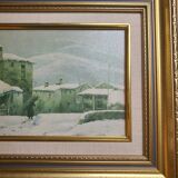 Winter landscape table