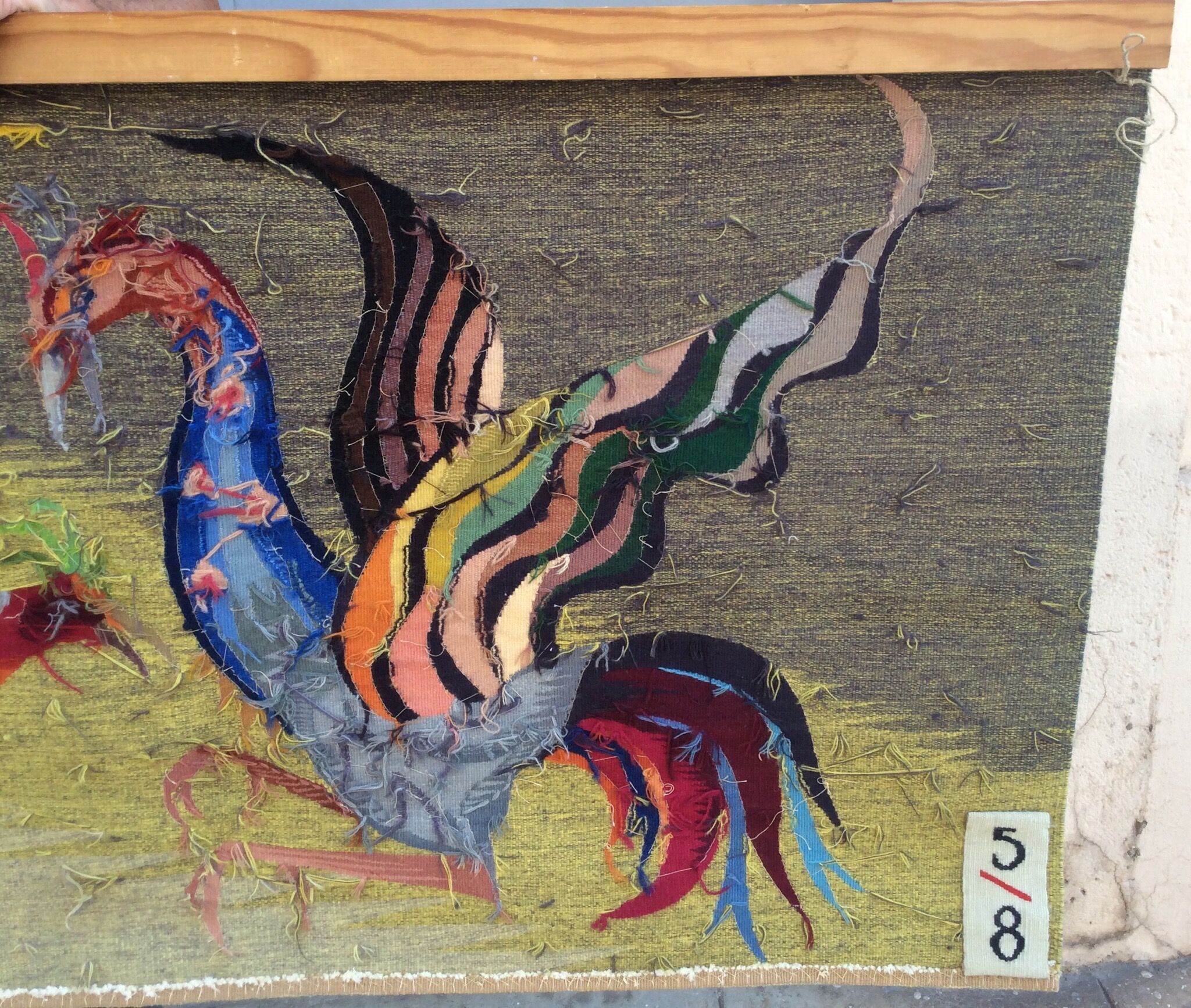 Aubusson tapestry signed and numbered