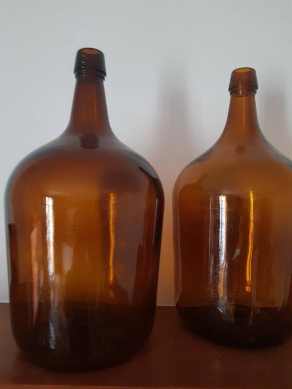 Bonbonne ambrée vintage