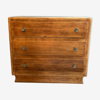 Raw wooden chest of drawers